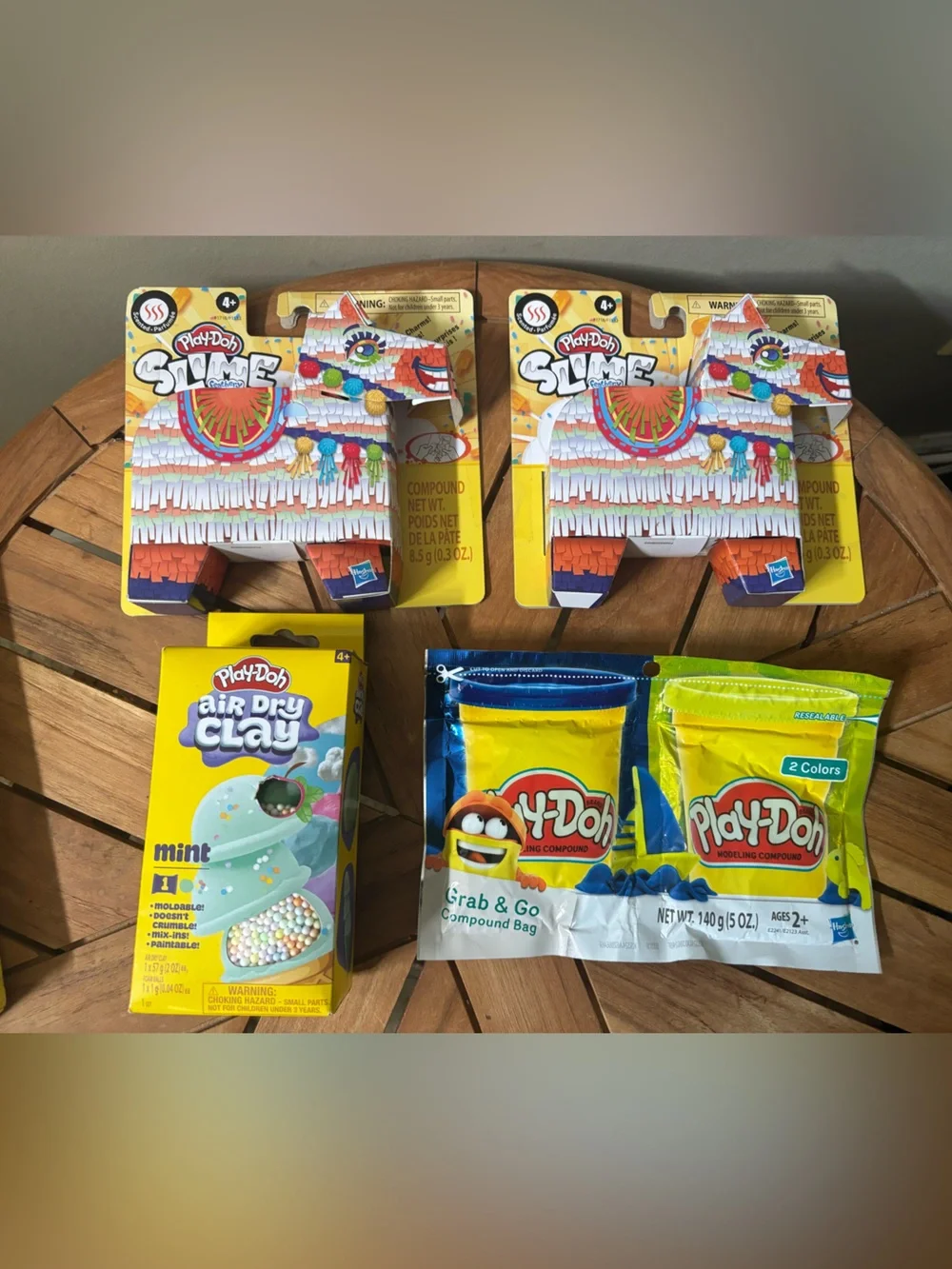 NEW 4 Play-Dough Slime, Clay & Sand SET Party Pack